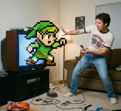 เสือสีดำทองวิ่งบนหิมะ ฉากหลังเป็นป่าสนหน้าหนาวและหมอกยามเช้า จังหวะการเคลื่อนไหวหยุดนิ่ง สไตล์: สมจริง เรนเดอร์ 3D แสงนุ่ม เงาขนเมทัลลิก หิมะหมุนวน องค์ประกอบกว้าง รายละเอียดสูง 4K